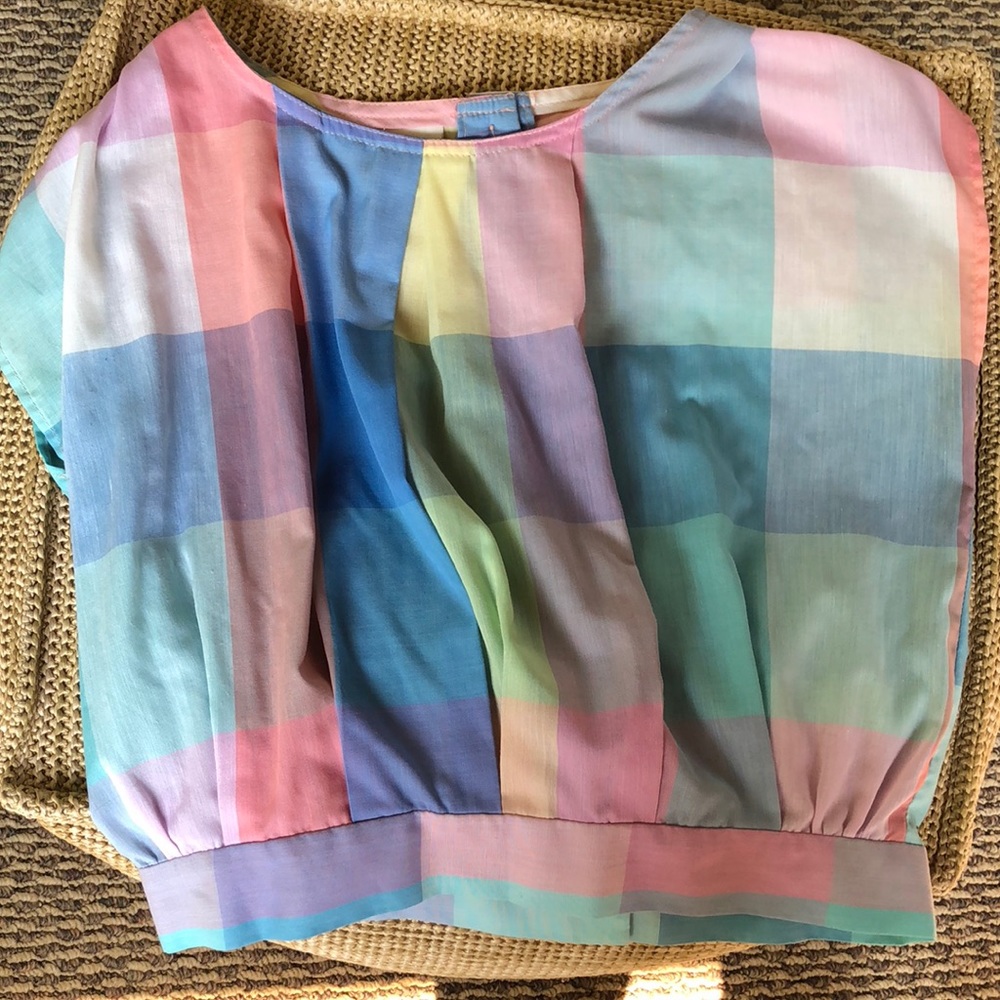 Pastel Plaid Blouse